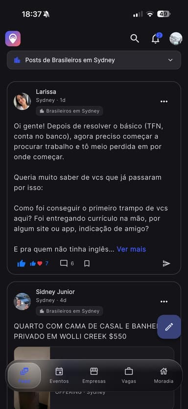 Nyvo community feed